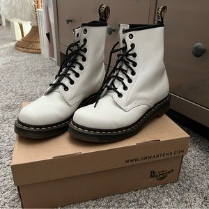 White Dr. Martens size 8